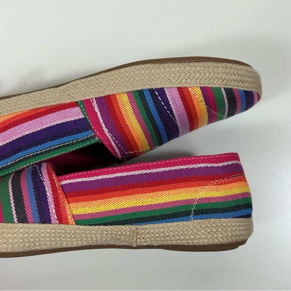 Nwot MIA Amore with Memory Foam Armanda Multi Colored Serape Stripe Espa… - Picture 6 of 8